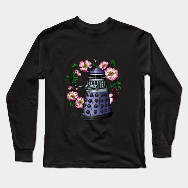 Floral exterminator Long Sleeve T-Shirt by Galaxy Apparel